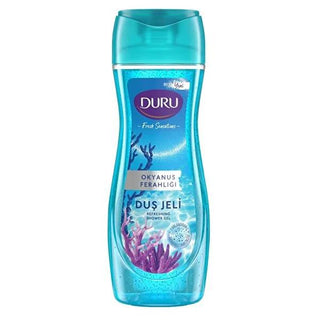 Duru Fresh Sensations Ocean Scent Shower Gel - Refreshing, Deep Cleansing, 650ml Duru Ocean Scent Shower Gel - Refreshing & Deep Cleansing shower gel, ocean scent shower gel, Duru Fresh Sensations, 650 ml shower gel, refreshing shower gel, personal care, scented shower gel, deep cleansing shower gel, long-lasting fragrance, ocean minerals, cleansing particles, daily shower essentials