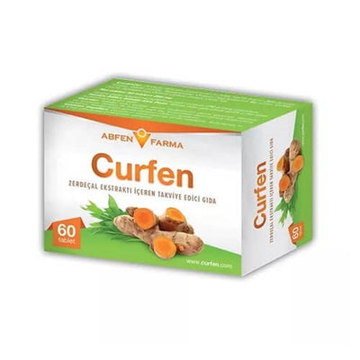 Curfen Turmeric Curcumin Supplement 60 Tablets - Natural Anti-Inflammatory Support for Health & Wellness