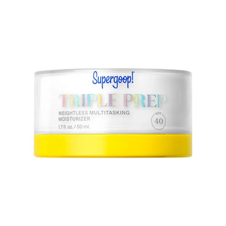 Triple Prep SPF 40 Face Moisturizer: Weightless Hydration, Broad Spectrum Sunscreen, Hyaluronic Acid, Protects Oily, Acne-Prone & Sensitive Skin Triple Prep SPF 40 Moisturizer: Hydrating Sunscreen for Oily Skin SPF 40 face moisturizer, Broad spectrum sunscreen, Hydrating sunscreen for oily skin, Weightless moisturizer SPF, Cruelty-free sunscreen, Recyclable sunscreen, Moisturizer with hyaluronic acid, Red algae skincare, Daily sun protection, Face sunscreen for sensitive skin, face moisturizer, sunscreen, b