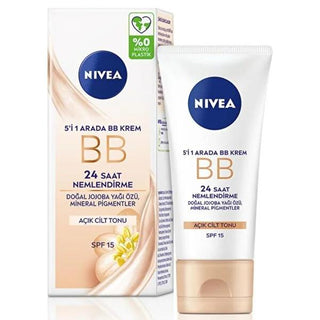 Nivea Essentials BB Cream SPF 20: 5-in-1 Tinted Moisturizer for Even Skin Tone, Pore Minimizing & Daily Sun Protection Nivea BB Cream SPF 20: Tinted Moisturizer for Radiant Skin BB cream, Nivea BB cream, SPF 20 BB cream, tinted moisturizer, skin tone evening cream, light coverage foundation, daily moisturizer with SPF, bb cream for redness, bb cream for minimizing pores, moisturizer, sunscreen, face cream, skincare, beauty, SPF 20, light coverage, even skin tone, pore minimizing, sun protection, daily use, 