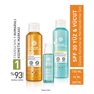 Solaire Peau Parfaite SPF 30 Sunscreen and After-Sun Care Set for Face and Body - Protects and Moisturizes Skin SPF 30 Sunscreen & After-Sun Care Set - Solaire Peau Parfaite sunscreen set, SPF 30, after-sun care, sun protection for face and body, moisturizing skincare set, skincare routine, sun care products, face and body sunscreen, anti-aging skincare, post-sun moisturizer