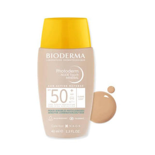 bioderma photoderm nude light sunscreen 40ml product image, bioderma photoderm nude light tube with sunscreen Bioderma Photoderm Nude Light SPF50+ Colored Sunscreen | 40ml Bioderma Photoderm Nude Light SPF50+ | 40ml bioderma, sunscreen, spf50, oily-skin, combination-skin, tinted-sunscreen, mineral-filter, skincare, ai-generated, face-sunscreen