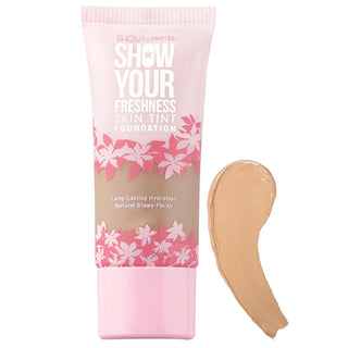 Show by Pastel Skin Tint Foundation - Natural Makeup, Cruelty-Free, 6 Shades - Raidant Sun Show by Pastel Skin Tint Foundation - Natural & Cruelty-Free Skin Tint Foundation, Natural Makeup, Cruelty-Free Cosmetics, Vegan Beauty Products, Long-Lasting Coverage Foundation, Dermatologically Approved, Paraben-Free, Gluten-Free, Vegan, Sensitive Skin, Everyday Makeup, Lightweight Foundation, Hydrating Foundation, Natural Look, Flawless Complexion, Skin Enhancing, Botanical Ingredients, Antioxidant Properties