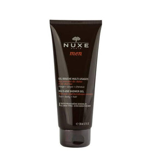 Nuxe Men Multi-Purpose Shower Gel: Gentle Face, Body & Hair Wash for Sensitive Skin - Experience the Ultimate in Men's Grooming (6.76 fl oz) Nuxe Men Shower Gel: Multi-Purpose Wash for Face, Body & Hair Nuxe Men Shower Gel, Multi-purpose shower gel, Shower gel for men, Shower gel for sensitive skin, Face, body and hair wash, mens grooming, mens body wash, shower gel, face wash, body wash, hair wash, sensitive skin, all skin types, gürgen özleri, hornbeam extracts, glycerin, moisturizer, cleanser, mens skinc