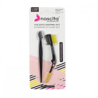 nascita brow shaping set 2pcs 05, dual sided folding mascara brush, brow razor Nascita Brow Shaping Set - 2 Pcs | 05 Nascita Brow Shaping Set - 2 Pcs | 05 nascita, brow-shaping, eyebrow-tools, beauty-sets, makeup-accessories, brow-grooming, dual-sided-brush, brow-razor, ai-generated, eyebrow-care