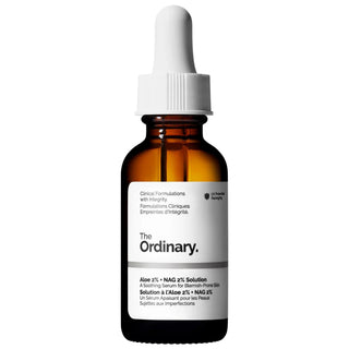 The Ordinary Aloe 2% + NAG 2% Solution - Vegan Skincare Serum for Post-Acne Marks & Uneven Skin Tone The Ordinary Aloe 2% + NAG 2% Solution - Vegan Serum for Acne Marks Skincare serum, Post-acne marks treatment, Vegan skincare, Gluten-free skincare, Cruelty-free skincare, Acne-prone skin solution, The Ordinary, Skincare for sensitive skin, Natural skincare products, Sustainable skincare, Liquid serum, Aloe barbadensis, N-Acetyl Glucosamine, Palmitoyl Pentapeptide-4, Skincare for dryness, Skincare for uneven