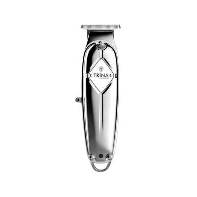 Trina Professional Hair Clipper Silver 0050 - Professional Grade Hair Cutting Machine & Neck Trimmer