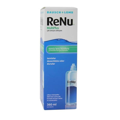 ReNu MultiPlus 360ml Contact Lens Solution - Cleans, Disinfects & Stores Soft Lenses