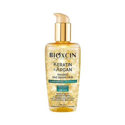 Bioxcin Keratin & Argan Hair Repair Oil: Deeply Nourishes, Repairs Damage & Restores Shine for Dry, Damaged Hair - 5.07 