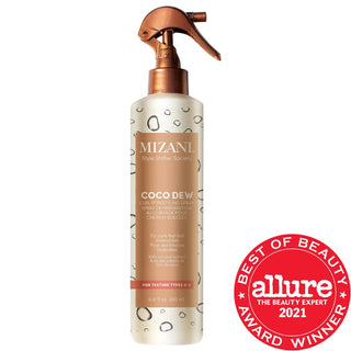 Coco Dew Curl Defining Refresher Spray - Moisturizing Coconut Hair Spray for Wavy, Curly, and Coily Hair Coco Dew Curl Defining Spray - Moisturizing & Defining Curls curl defining spray, curl refresher, coconut hair spray, curl enhancing product, moisturizing hair spray, hair care, curly hair products, wavy hair solutions, coily hair care, coconut extract hair products, hair refresher, styling products for curly hair