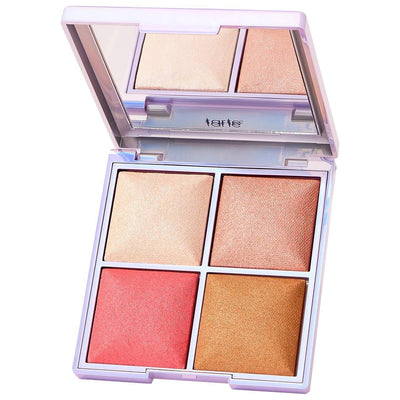 Glow Squad Amazonian Clay Face Palette - Vegan Blush & Highlighter Makeup Palette for Natural Illuminated Look