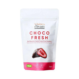 Divan Chocofresh: Bitter Chocolate Strawberry Candy Snack - Indulge in Decadent Dark Chocolate Covered Strawberries, Fresh, Fruity, 50g Divan Chocofresh - Bitter Chocolate Strawberry Candy Snack Bitter chocolate strawberry, Chocolate covered strawberry, Strawberry chocolate snack, Dark chocolate strawberry candy, Chocofresh strawberry, Divan chocolate, Strawberry flavored chocolate, Chocolate Candy, Chocolate snack, Strawberry treat, Fresh snack, Dark chocolate, Strawberry flavor, 50 gr portion, snack, gift