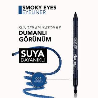 Flormar Smoky Eyes Waterproof Matte Eyeliner - Royal Blue, Long-Lasting, Smudge-Proof, Intensive Pigment Flormar Smoky Eyes Waterproof Eyeliner - Royal Blue Waterproof eyeliner, Smoky eyes, Matte finish eyeliner, Flormar Smoky Eyes, Royal Blue eyeliner, Long-lasting makeup, Smudge-proof cosmetics, Intensive pigment, Cotton oil-infused formula, Cosmetics, Makeup, Eye makeup, Eyeliner, Beauty products, Women's cosmetics