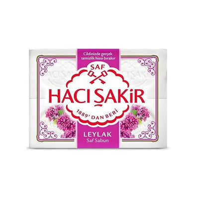 Hacı Şakir Hacõ _akir Lilac Scented Soap Bar - 4 x 150g - Deep Cleansing & Refreshing Bath Experience