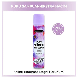 Morfose Extra Volume Dry Shampoo - Biotin & Collagen - Oil Absorbing, No Residue - Instant Hair Volume Booster, Waterless Cleanser Morfose Volume Dry Shampoo: Oil Absorbing, Biotin & Collagen Dry shampoo, Volume dry shampoo, Biotin collagen dry shampoo, Oil absorbing dry shampoo, Hair volume booster, No residue dry shampoo, Waterless hair cleanser, Extra volume dry shampoo, hair care, hair product, biotin, collagen, oil absorption, volume, no residue, cleansing, hair refresh, beauty, personal care, hair vol