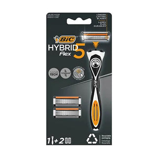 BIC Men's Razor - BIC Flex5 Hybrid Razor with 5 Nano-Technological Blades, Precision Shaving, Close Shave BIC Flex5 Men's Razor - Close Shave & Precision Men's Razor, Shaving Kit, BIC Flex5, Hybrid Razor, Close Shave, Nano-Technological Blades, Precision Shaving, Men's Grooming, Shaving Essentials, Grooming Tools, Personal Care, Men's Health, Shaving Accessories