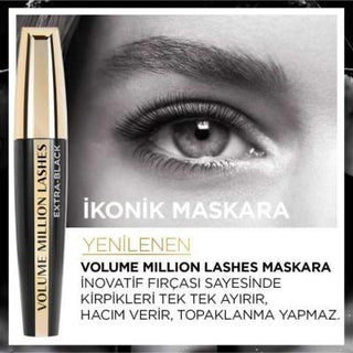 Loreal Paris Volume Million Lashes Extra Black Mascara for Voluminous, Lengthened Lashes - Long-Lasting, Easy Application Loreal Paris Volume Million Lashes Extra Black Mascara - Buy Now! Loreal Paris Mascara, Volume Million Lashes, Extra Black Mascara, Long-lasting Mascara, Mascara for Volume and Length, Eye Makeup, Cosmetic, Beauty Products, Makeup Essentials, Lash Care, Black Mascara, Dramatic Lashes, Makeup for Special Occasions, Everyday Makeup, Loreal Paris Cosmetics