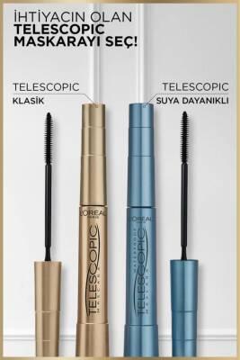 L'Oreal Paris Telescopic Waterproof Mascara - Black Lengthening Mascara for Long, Defined Lashes - Smudge-Proof, All-Day Wear L'Oreal Telescopic Waterproof Mascara - Long, Defined Lashes waterproof mascara, telescopic mascara, long-lasting mascara, black mascara, smudge-proof mascara, mascara for long lashes, mascara for defined lashes, water resistant mascara, Loreal mascara, black lengthening mascara, mascara, lengthening mascara, defining mascara, smudge proof, waterproof, long lasting, black, L'Oreal, e