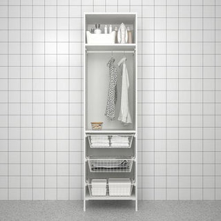 ikea boy dolabı white, interior view of ikea boy dolabı, ikea boy dolabı with wire baskets Ikea Boy Dolabı - White | 60x62x210 cm Ikea Boy Dolabı - White, 60x62x210 cm ikea, boy-dolabi, storage-cabinet, white-furniture, home-decor, apartment-living, student-storage, organized-home, furniture, ai-generated