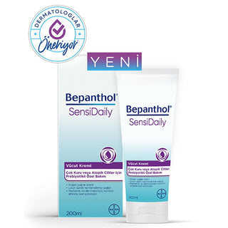 Bepanthol: SensiDaily Body Cream - Long Lasting Moisturizer for Sensitive Skin - Dermatologically & Pediatric Tested, Natural Oils, Skin Barrier Protection, 200ml Bepanthol SensiDaily Body Cream - Sensitive Skin Moisturizer body cream for sensitive skin, dermatological tested body cream, long lasting moisturizer, natural oils body cream, skin barrier protection cream, Bepanthol body cream, sensitive skin cream, pediatric body cream, body cream, sensitive skin, moisturizer, natural oils, skin barrier, pediat