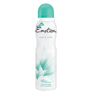 Emotion Deodorant - Aqua Kiss Fragrance, 24 Hour Protection Deodorant Spray for All-Day Freshness Emotion Deodorant - 24 Hour Freshness Deodorant spray, Long-lasting deodorant, Aqua Kiss fragrance, 24 hour protection, Personal hygiene products, All-day freshness, Confidence booster, Refreshing scent, Body care, Hygiene essentials, Fragrance, Deodorant, Emotion Deodorant