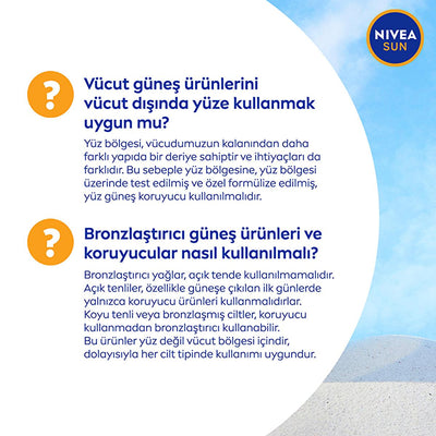 NIVEA Sun SPF20 Tanning Sunscreen Body Spray: UVA/UVB Protection, Natural Bronze, Water Resistant - Hydrate & Protect Wh