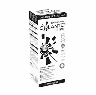 solante irrite sun care lotion spf 50, high protection sunscreen for sensitive skin Solante Irrita Sun Care Lotion - SPF 50+ | 150 ml Solante Irrita Sun Care Lotion SPF 50+ solante, sun-care, sunscreen, spf-50, sensitive-skin, moisturizing-sunscreen, fragrance-free, water-resistant, anti-oxidants, ai-generated