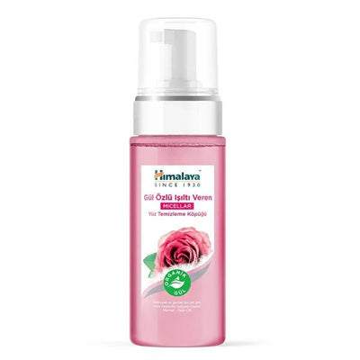 Himalaya Micellar Face Cleansing Foam with Organic Rose - Gentle, Natural Makeup Remover for Normal/Oily Skin