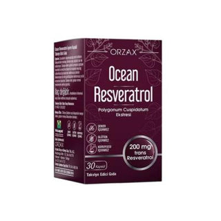 orzax ocean resveratrol 30 capsules bottle, orzax ocean resveratrol capsules on white background Orzax Ocean Resveratrol - 30 Capsules | Vegan Formula Orzax Ocean Resveratrol - 30 Capsules | Health Supplement orzax, ocean-resveratrol, health-supplement, vegan-capsules, trans-resveratrol, japanese-knotweed, dietary-supplements, vegan, vegetarian, ai-generated