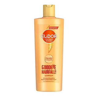 Elidor Collagen Blends Sulfate-Free Shampoo for Hair Fall Prevention - 11.83 fl oz Elidor Collagen Blends Sulfate-Free Shampoo - 11.83 fl oz sulfate-free shampoo, collagen shampoo, hair fall prevention shampoo, silicone-free shampoo, strengthening shampoo, Elidor, hair care, natural hair care, collagen hair care, ceramide shampoo