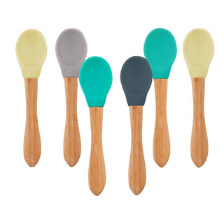 OiOi Silicone Baby Spoon with Bamboo Handle - Eco-Friendly, Safe, and Durable - 2 Pack OiOi Silicone Baby Spoon - Eco-Friendly & Safe Baby spoon, Silicone baby spoon, Bamboo handle baby spoon, Eco-friendly baby utensils, OiOi baby products, Safe baby products, Durable baby spoons, Easy to clean baby spoons, Sustainable baby products, Baby feeding essentials, Environmentally friendly baby products, Gentle on gums, Comfortable grip baby spoons, Practical baby gifts, New mom essentials