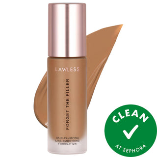 Forget The Filler: Skin-Plumping & Line-Smoothing Full Coverage Liquid Foundation | Vegan, Cruelty-Free & Anti-Aging | Natural Finish, 12-Hour Wear Forget The Filler Foundation: Plump & Smooth Skin full coverage foundation, anti-aging foundation, line smoothing foundation, vegan foundation, cruelty-free foundation, gluten-free foundation, hyaluronic acid foundation, foundation for mature skin, non-acnegenic foundation, natural finish foundation, liquid foundation, makeup, face makeup, cosmetics, full covera