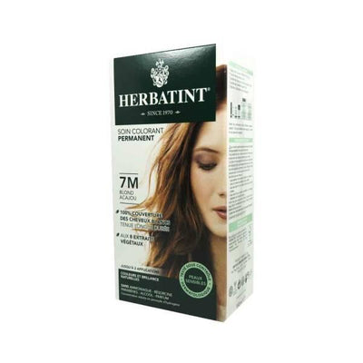 Herbatint 7M Mahogany Blonde Hair Dye - Plant-Based, Ammonia & Paraben-Free, Long Lasting Color & Gray Coverage