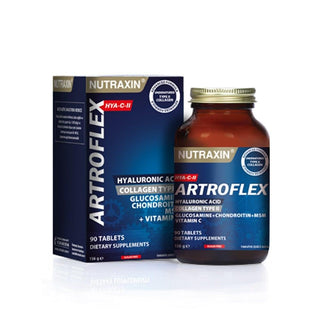 Nutraxin Artroflex HYA-C-II Joint Health Supplement - 90 Tablets with Glucosamine, Chondroitin & Hyaluronic Acid Nutraxin Artroflex HYA-C-II Joint Health Supplement - 90 Tablets Joint Health Supplement, Glucosamine Chondroitin MSM, Hyaluronic Acid Supplement, Collagen Supplement, Joint Pain Relief, Dietary Supplement, Joint Health, Mobility Support, Cartilage Health