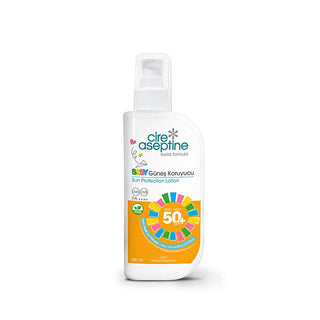 Cire Aseptine: 50+ SPF Vegan Sunscreen Lotion for Kids - Broad Spectrum UVA/UVB Protection, Water Resistant, Pediatric Sunblock for Sensitive Skin (6.76 fl oz) Cire Aseptine Kids Sunscreen: 50+ SPF Vegan Protection sunscreen for kids, children's sunscreen, 50+ SPF sunscreen, vegan sunscreen, broad spectrum sunscreen, water resistant sunscreen, sun protection for children, sunblock for sensitive skin, PA++++ sunscreen, pediatric sunscreen, sunscreen, sunblock, kids sunscreen, baby sunscreen, sensitive skin s