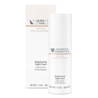 janssen cosmetics brightening night care cream 50ml, close-up of brightening night cream texture, packaging of janssen cosmetics night cream Janssen Cosmetics Brightening Night Care Cream - Even Skin Tone for Skincare Enthusiasts | 50ml Janssen Cosmetics Brightening Night Cream - 50ml brightening-night-cream, janssen-cosmetics, skincare, uneven-skin-tone, night-care, moisturizer, anti-aging, skincare-enthusiasts, healthy-skin, ai-generated