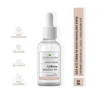Herbaderm Eye Serum - Anti-Aging Eye Care for Dark Circles & Puffiness Reduction, 30ml Herbaderm Eye Serum - Anti-Aging & Dark Circle Treatment Eye serum, Anti-aging eye care, Dark circle treatment, Puffiness reduction, Under-eye cream, Skincare, Cosmetic, Eye care routine, Anti-aging skincare, Green tea extract benefits, Hyaluronic acid serum, Caffeine eye cream, Fine line reduction, Wrinkle prevention, Brightening eye serum, Firming eye cream, Delicate skin care, Youthful appearance, Refreshed look, Glowi