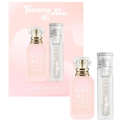 KAYALI YUMMY KISS SET - Yum Marshmallow & Faux Filler Gloss Glassy - Limited Edition Fragrance & Lip Gloss Gift Set
