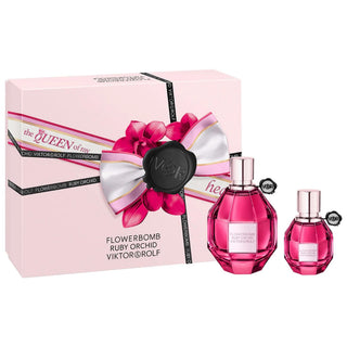 Viktor&Rolf Flowerbomb Ruby Orchid Eau de Parfum Perfume Set - Warm Floral Fragrance, Bourbon Vanilla, 3.4 oz & 1 oz Sprays Flowerbomb Ruby Orchid Perfume Set - Warm Floral Fragrance Flowerbomb Ruby Orchid, Eau de Parfum, Perfume set, Floral fragrance, Warm floral perfume, Viktor&Rolf perfume, Women's fragrance gift set, Ruby Orchid perfume, Bourbon Vanilla perfume, Floral scents, luxurious fragrance, perfume gift, floral perfume, warm perfume, Viktor and Rolf, women's fragrance, gift for her, perfume colle