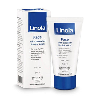 Linola Face Cream for Dry and Sensitive Skin - 1.69 fl oz, Rich in Linoleic A...