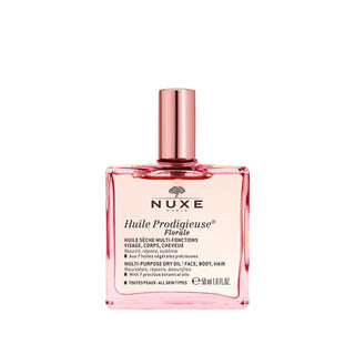 Nuxe Huile Prodigieuse Florale Multi-purpose Dry Oil for Face, Body & Hair - 50ml Nuxe Huile Prodigieuse Florale Dry Oil - Natural Skincare Nuxe Huile Prodigieuse Florale, multi-purpose dry oil, natural skincare, beauty oil, dry oil for face and body, face oil, body oil, hair oil, travel size, luxury skincare, skincare routine, beauty routine, hydration, moisturizing, non-greasy, natural ingredients