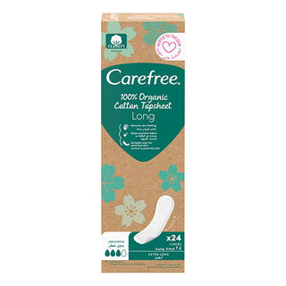 carefree-organic-cotton-daily-pad-24-count, carefree-organic-cotton-pads-on-display Carefree Organic Cotton Daily Pads - Long Wear | 24 Count Carefree Organic Cotton Daily Pads - 24 Count carefree, organic-cotton, daily-pads, feminine-care, sustainable, women, natural, recyclable, absorbent, ai-generated
