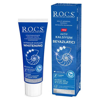 Rocs Whitening Toothpaste - Calcium Enriched, Low Abrasion Formula for Healthy Gums, Cavity Protection, & Sparkling Teeth Rocs Whitening Toothpaste: Gentle, Enamel-Safe Whitening whitening toothpaste, low abrasion toothpaste, cavity protection toothpaste, enamel safe toothpaste, Rocs toothpaste, calcium toothpaste, teeth whitening, oral hygiene, fresh breath toothpaste, toothpaste, oral care, dental health, sensitive teeth, enamel protection, gum health, healthy gums, bad breath, dental hygiene, tooth decay