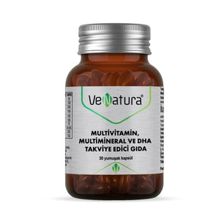 venatura multivitamin softgel bottle, venatura softgels on a surface VeNatura Multivitamin & Multimineral With DHA - 30 Softgels VeNatura Multivitamin & DHA Softgels - 30 Count venatura, multivitamin, dha, softgels, dietary-supplement, omega-3, health, wellness, ai-generated, nutritional-support