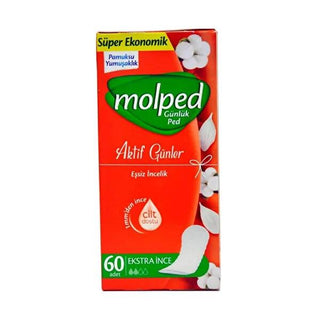Molped: 60-Count Daily Panty Liners - Cottony Soft Comfort & Leakage Protection for Active Days & Nights Molped Daily Liners: Cottony Soft, Leak Protection - 60 Count feminine hygiene pads, daily panty liners, leakage protection, cottony soft pads, overnight protection pads, absorbent panty liners, period protection, feminine care products, feminine hygiene, panty liners, daily use, women's health, incontinence, absorbent, comfort, protection, freshness, all-day protection, overnight protection, feminine ca