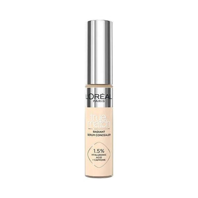 L'Oreal Paris True Match Radiant Serum Concealer - 1.5N - Hyaluronic Acid & Caffeine for Dark Circles, Lightweight Hydra