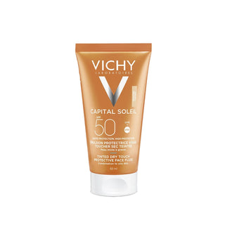 Vichy Capital Soleil Tinted Dry Touch Fluid Spf 50 - Tinted Sunscreen with SPF 50, Dry Touch Finish & Anti-Glare Vichy Tinted Sunscreen SPF 50 - Dry Touch & Anti-Glare Tinted Sunscreen, SPF 50, Dry Touch Fluid, Vichy Capital Soleil, Sun Protection, Skincare, Makeup, Cosmetic Sunscreen, Anti-Glare, Matte Finish, Non-Greasy, Daily Skincare, Outdoor Protection, Sensitive Skin Friendly, Everyday Makeup, Natural-Looking Coverage, UVB Protection, Skin Damage Prevention, Premature Aging Prevention