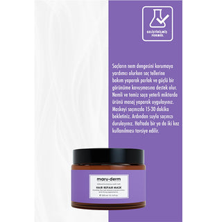 Maruderm Hair Repair Mask: Deeply Moisturizing Argan & Coconut Oil Treatment for Dry, Damaged Hair - Strengthen & Shine Maruderm Hair Repair Mask: Argan & Coconut Oil | Dry Hair Treatment hair mask, hair repair mask, damaged hair treatment, argan oil hair mask, coconut oil hair mask, moisturizing hair mask, hair conditioning treatment, hair strengthening mask, dry hair, damaged hair, hair treatment, argan oil, coconut oil, shea butter, panthenol, amino acid complex, willow bark extract, hair hydration, hair