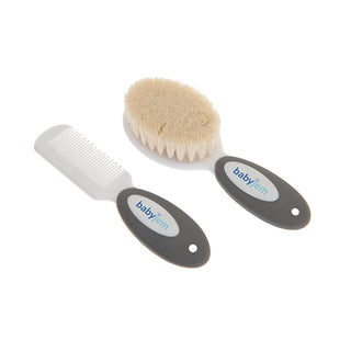 Babyjem Natural Bristle Baby Hair Brush and Comb Set - Gentle Infant Hair Care, Soft Bristles, Safe Rounded Comb Babyjem Natural Bristle Brush & Comb - Gentle Baby Hair Care baby hair brush, baby comb, natural bristle brush, infant hair care, gentle baby brush, baby grooming set, soft bristle baby brush, newborn hair brush, baby hair comb set, baby hair care, natural hair brush, soft comb, infant grooming, baby accessories, newborn essentials, gift for new parents, natural baby products, gentle hair care, b
