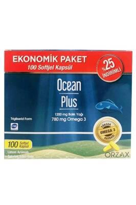 Orzax Omega-3 Dietary Supplement - Lemon Flavored Fish Oil, 100 Capsules, IFOS Certified